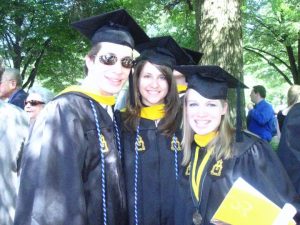 Jess Baroody and friends on graduation